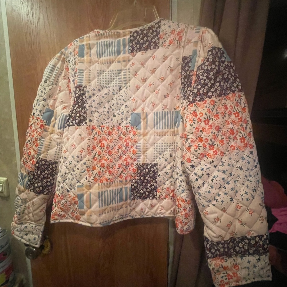 Floral Patchwork Quilted Jacket - image 2